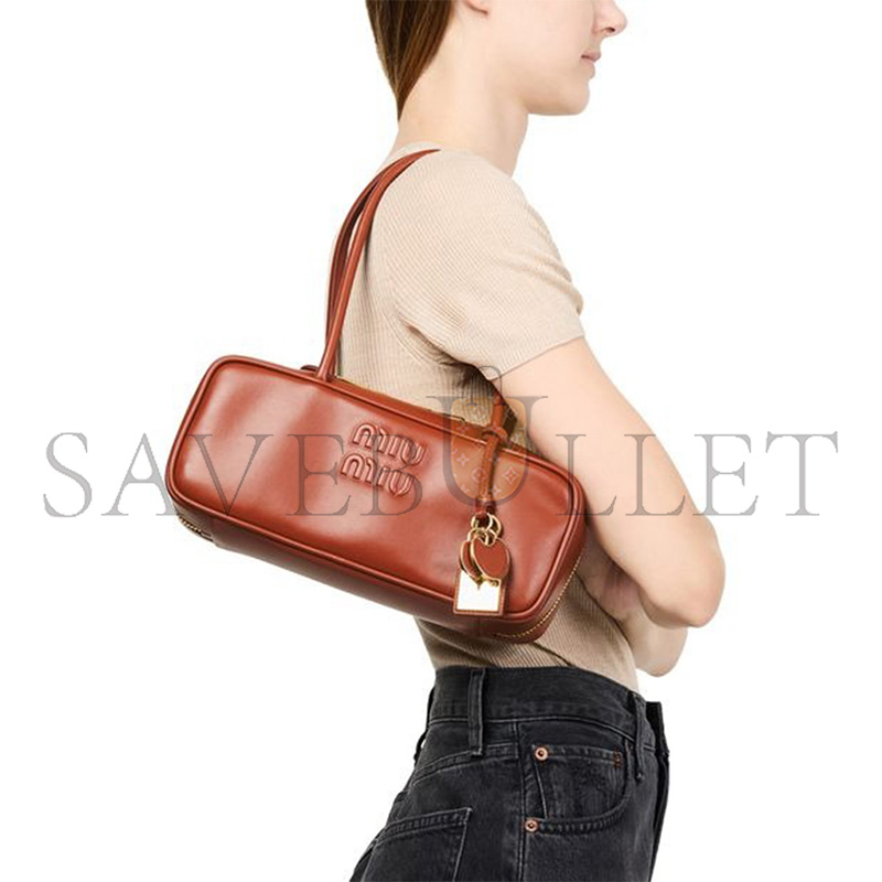 MIU MIU ARCADIE LARGE LEATHER BAG 5BB173 (28*12*9cm)